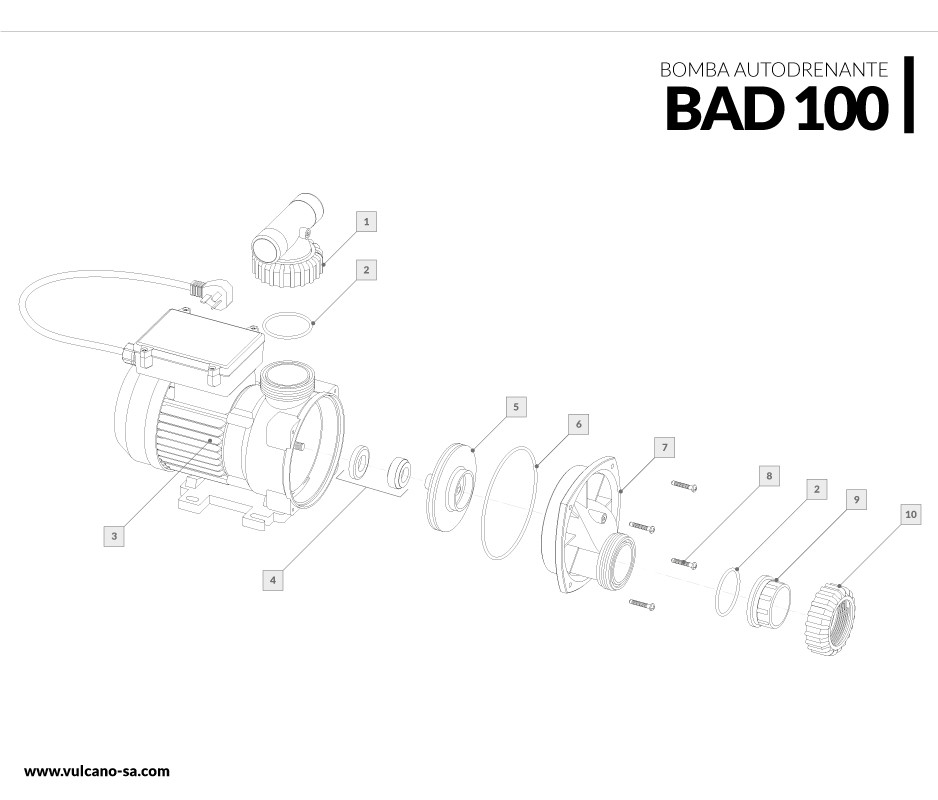 Bomba autodrenante BAD 100 2-S
