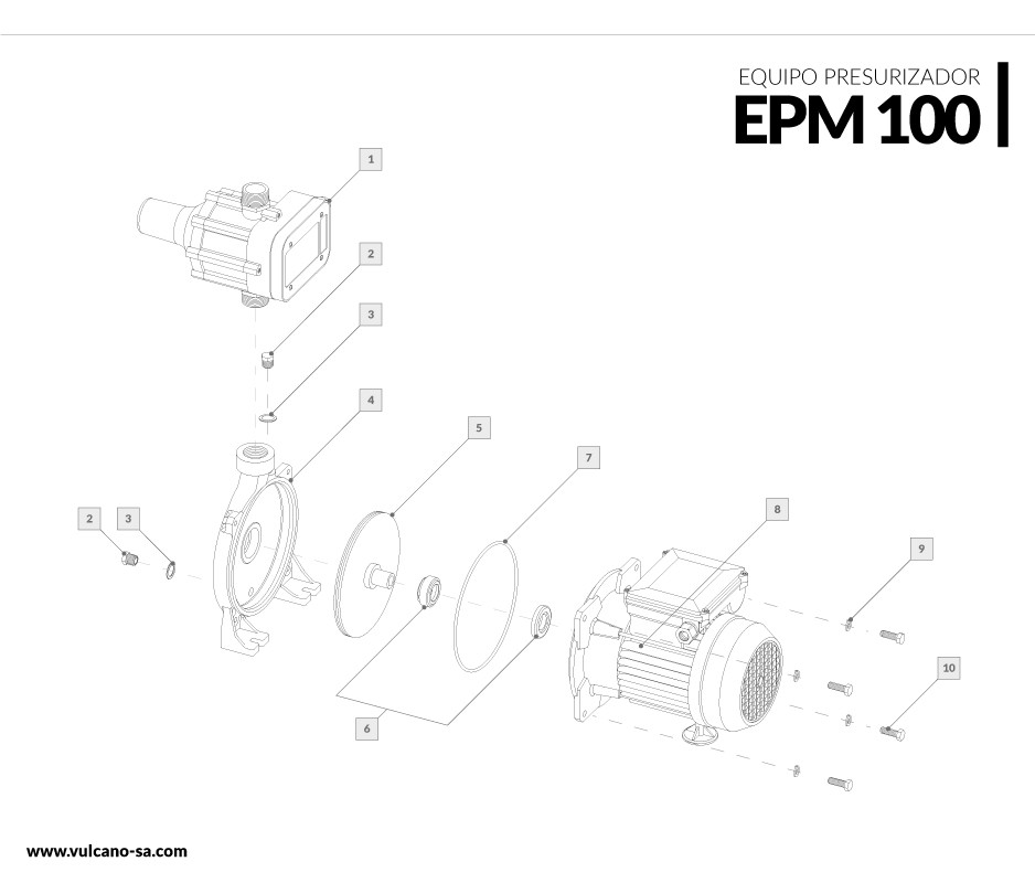 Equipo presurizador EPM 100